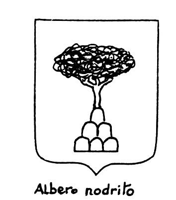 Imagem do termo heráldico: Albero nodrito